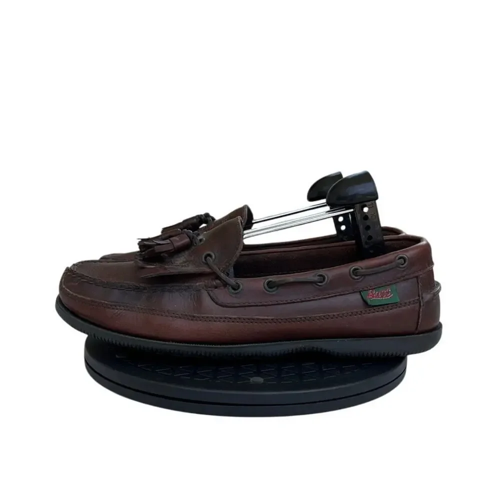 GH Bass Weejuns Penny Loafers Mens Size 10 Burgundy Leather Slip On Shoes Vtg